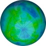 Antarctic ozone map for 2024-04-19